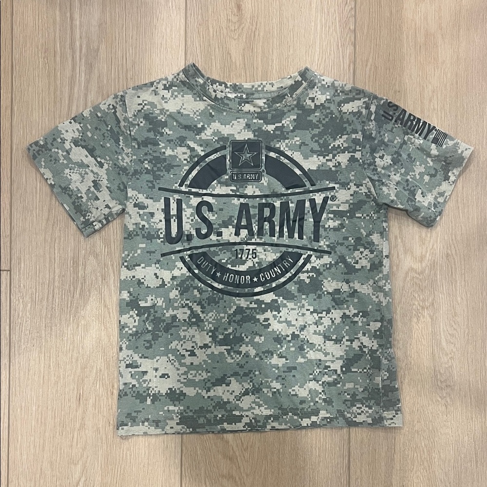 U.S. Army Kids Camo Tee - Green and Gray